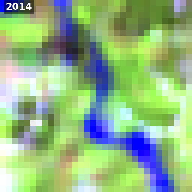 2014 GeoMAD mosaic around the same piece, now scored as active